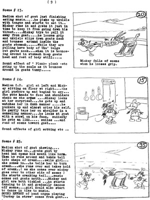 Steamboat Willie Storyboard